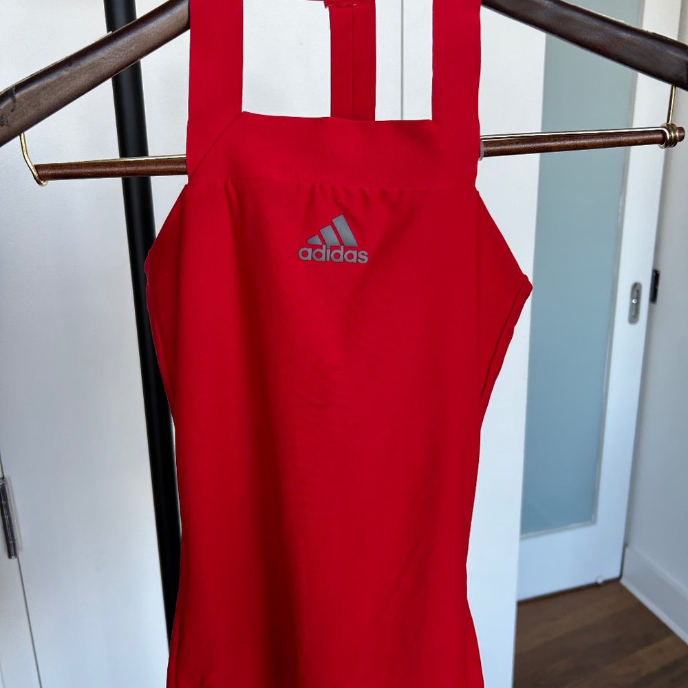 adidas Barricade Sleeveless T-Shirt Tennis tank Top red Scarlet XS